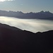Dolomiten über einem Nebelmeer