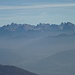 Blick zu den Sextener Dolomiten, links des Dürrensteins Drei Zinnen