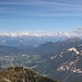 wunderbarer Gipfelausblick nach Westen zu Adamello und Ortler Berge