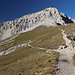 Sella di Monte Aquila - Rückblick auf den soeben zurückgelegten Wegabschnitt von der Sella del Brecciaio.