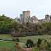 ein erster Blick auf die imposante Ruine Château du Landskron