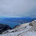 Rifugio Telegrafo e il Lago di Garda.