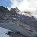 Rückblick ins Gelände mit Gletscherschliffplatten