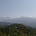 Blick vom Aussichtsberg Kök-Töbe auf die nördlichen Ausläufer des Tianshans-Gebirges.