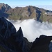 Der Nebel drückt in den Alpstein hinein.
