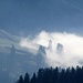 Nebelschwaden in der Nordwestflanke vom Diedamskopf