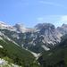 vnlr: ganz links, die Rauhkarlspitze, der Unbenannte Gipfel, Moserkarspitze und rechts, die Kühkarlspitze