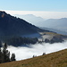 die Alpe Gund an der Nebelgrenze