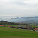 Blick vom Irschenberg auf das Mangfallgebirge