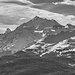 im Süden Brunegghorn, Weisshorn, links die  Matterhorn-Spitze