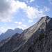 Blick zur Hochnissl; links der kleine, spitzige Hundskopf, Walderkampspitze und der Große Bettelwurf