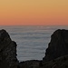Die Gumpenkarspitze vor dem wogenden Nebelmeer / davanti al mare di nebbia ondeggiante