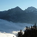 Panorama über dem Nebelmeer von der Bergstation Brüsti aus gesehen IV