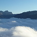 Panorama über dem Nebelmeer von der Bergstation Brüsti aus gesehen III