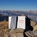Steingässler-Gipfelbuch mit den Churfrsten im Hintergrund