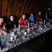 02.März 2010:<br />4.Etappe >> Horombohütte 3700m - Kibohütte 4700m &lt;&lt;<br />Hier sind wir beim Frühstück, Rita, Alexandra, Beat, Dalia, Dominic.<br />Beachte die Früchte in den Tellern, jede Fucht, Brot, Fruchtsaft usw wurde von den Trägern alles hochgetragen respekt.<br />Auf der ganzen Route war auch ein Koch vom Hotel DikDik dabei, wir konnten einwandfreies essen geniessen und wie immer dabei Schwarztee, ich habe noch nie soviel Schwarztee getrunken wie auf dieser Kilimanjaro Tour. 