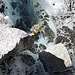 Auf dem Morteratsch-Gletscher: Es hat noch Eis... aber das Schmelzen ist offensichtlich.