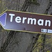 A questo cartello vado a destra e mi dirigo verso Terman, anzichè proseguire dritto...