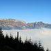 die Nebel-Obergrenze ist bei ca. 1300 Meter