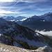 Blick Richtung Mont Blanc und Tour Sallière