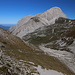 Unterwegs zwischen Pizzo Cefalone und Cresta della Portella - Hier unmittelbar vor der Wegabzweigung (Cresta della Portella). Hinten ist der Corno Grande zu sehen.