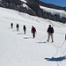 Abmarsch am Jungfraujoch, den Gletscher hinunter 