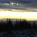 Ausblick vom Erzgebirgskamm kurz vor Sonnenuntergang