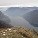 dall'anticima del Monte Boglia : vista sul Lago di Lugano