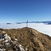 Eines der krümmsten Gipfelkreuze das ich je gesehen habe, Matthorn Gipfel
