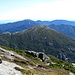 Haystack vom Marcy aus gesehen. Links der Knubbel ist der kleine Haystack. Der Heuhaufen ist der dritthöchste Summit der Adirondacks. 