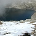 il Lago Scuro visto dalle pendici del Pizzo Taneda.