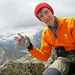 Selfie des Autors auf dem Gipfel des Almagellerhorns.