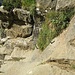 Im unteren Teil der Kletterstrecke "Clavijas de Carriata", Blick zurück.