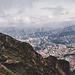 Blick hinunter nach Chasquipampa, einem Vorort von La Paz