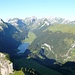 Sicht vom Hohen Kasten über den Alpstein mit Sämtisersee