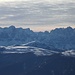 Im Mittelgrund der Maurerberg, ein schönes Skitourenziel, davor die Lüsener Alm mit schönem (Ski-)Wandergelände