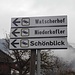 In Lüsen entdecke ich diese Schilder: Ich meine, dass unser Landschulheim "Schönblick" hieß.