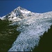 der Bossons-Gletscher mit Aiguille du Midi