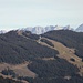 Kohlmaiskopf im Zoom, dahinter Berchtesgadener Alpen