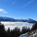 Nebelmeer über dem Talkessel von Bezau und Mellau
