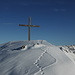 The summit of Piz Toissa!<br />(again, the tracks you can see were from an animal)