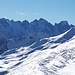 <b>Pizzi Gemelli (3262 m) - Pizzo Cengalo (3370 m) - Pizzo Badile (3308 m).</b>