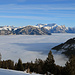 Blick über das Nebelmeer hinüber nach Liechtenstein und Vorarlberg