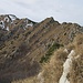 La cresta verso la Cima di Fojorina, con al centro la Punta quotata m.1717.