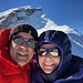 1. Gipfelfoto 2019! - auf dem Parpeinahorn - mit Hintergrundkulisse Beverin; ....hat sich gelohnt, den 1. Tag im neuen Jahr früh zu starten!