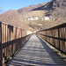 Ponte in legno sul Breggia 910 mt e vista su Erbonne.