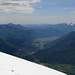 1800 m Tiefblick auf Bellinzona und den Ticino