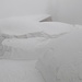 Bergstation der Pfänderbahn: es hat mehr als 1m Schnee!