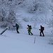 Foto vom 12.1.2019:<br /><br />Skitourengänger im Aufstieg zum Chellenchöpfli.