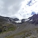 Der Blick hinauf zum Glaciar Martial